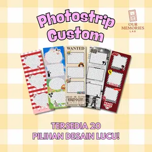 [MINIMAL ORDER 6 PCS] CETAK PHOTOSTRIP GLOSSY DESAIN BANYAK DAN BISA CUSTOM l