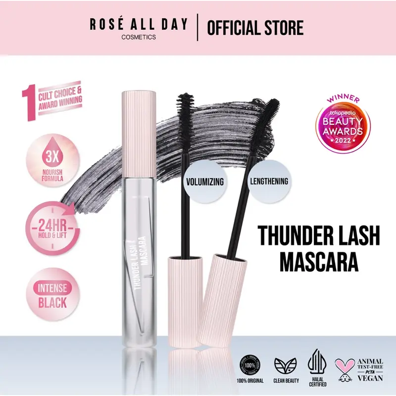 Rosé All Day All New Thunder Lash Mascara - RAD MASKARA 0