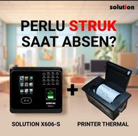 Gambar Mesin Absen/absensi/fingerprint/printout/Solution X606S+Thermal Printer dari Solution Fingerprint Indonesia Kota Administrasi Jakarta Utara 1 Tokopedia