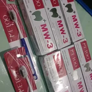 [PROMO FREE SIKAT GIGI CLEAN] METOO MW3 *3 BPOM-pemutih gigi / Gigi Cerah/ Gusi Sehat/ Nafas Segar/ Bebas Karang Gigi/ Membersihkan Noda Gigi/ Pasta Gigi Probiotik METOO MW3 Advance whitening Toothpaste