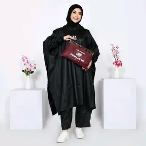 jas hujan PONCO MONARKI RAIN COAT Mantel hujan JUMBO motor anti bocor elastis dan tahan lama pria wanita PVC 0,25 Pvc Pria