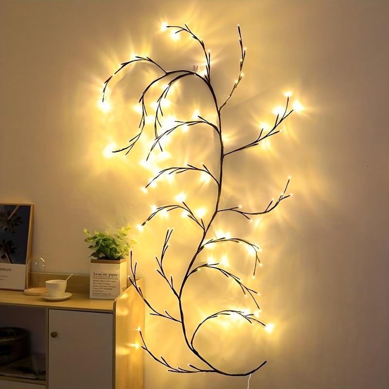 Product Introduction of New 1pc 96LED Tree Branch Light, For Desktop Wall Decoration, 8 Modes, USB Powered DIY Festive Tree Vine Light, Christmas Decoration Night Light, Halloween Decorations Lights Outdoor Ornaments 5