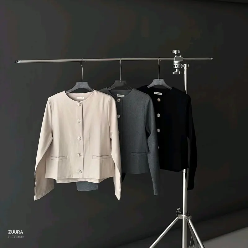 Crop Blazer Korean Style – Cardigan Outer Atasan Wanita | Premium Semi Wool Casual & Semi Formal Stylish 8