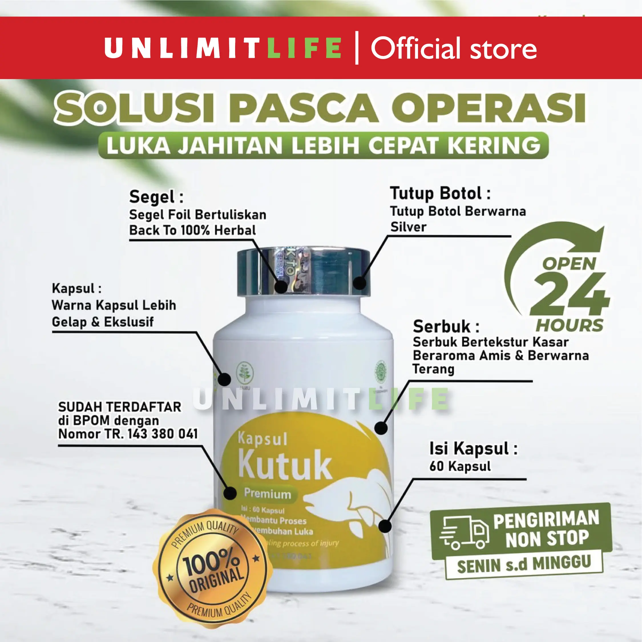 KAPSUL KUTUK Ekstrak Albumin Sari Ikan Gabus