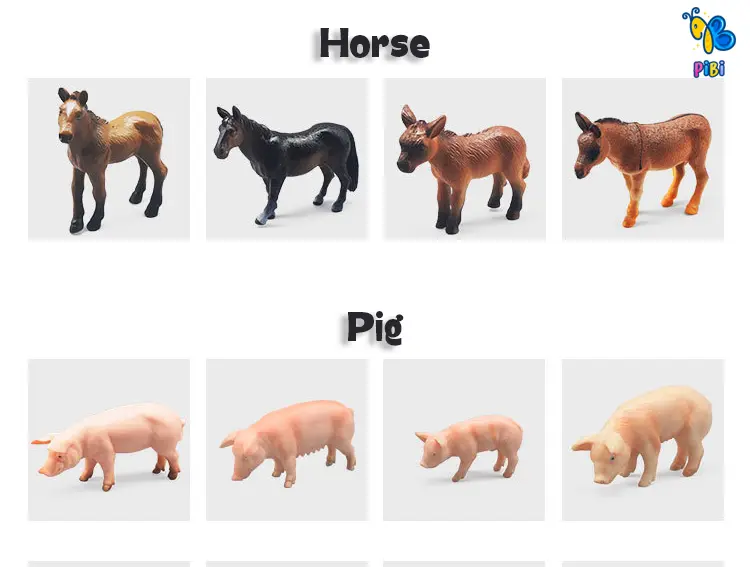 PIBI - Animal Family / Farm Animal / Mainan Hewan Ternak / Mainan Edukasi Anak 3