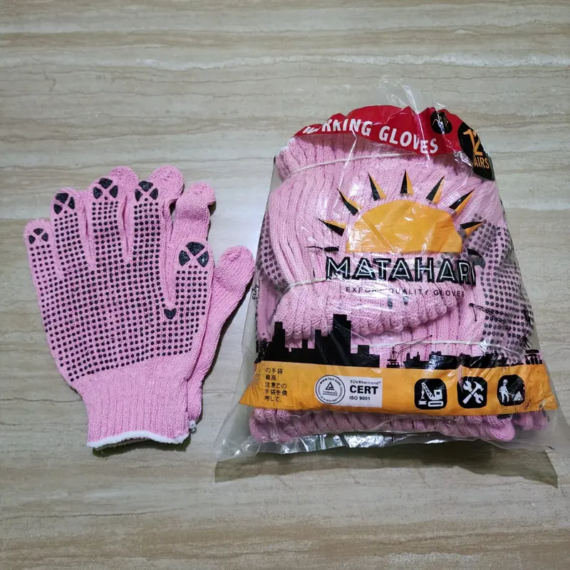 Sarung Tangan Kerja Bintik Dan Non Bintik Merk Matahari 7