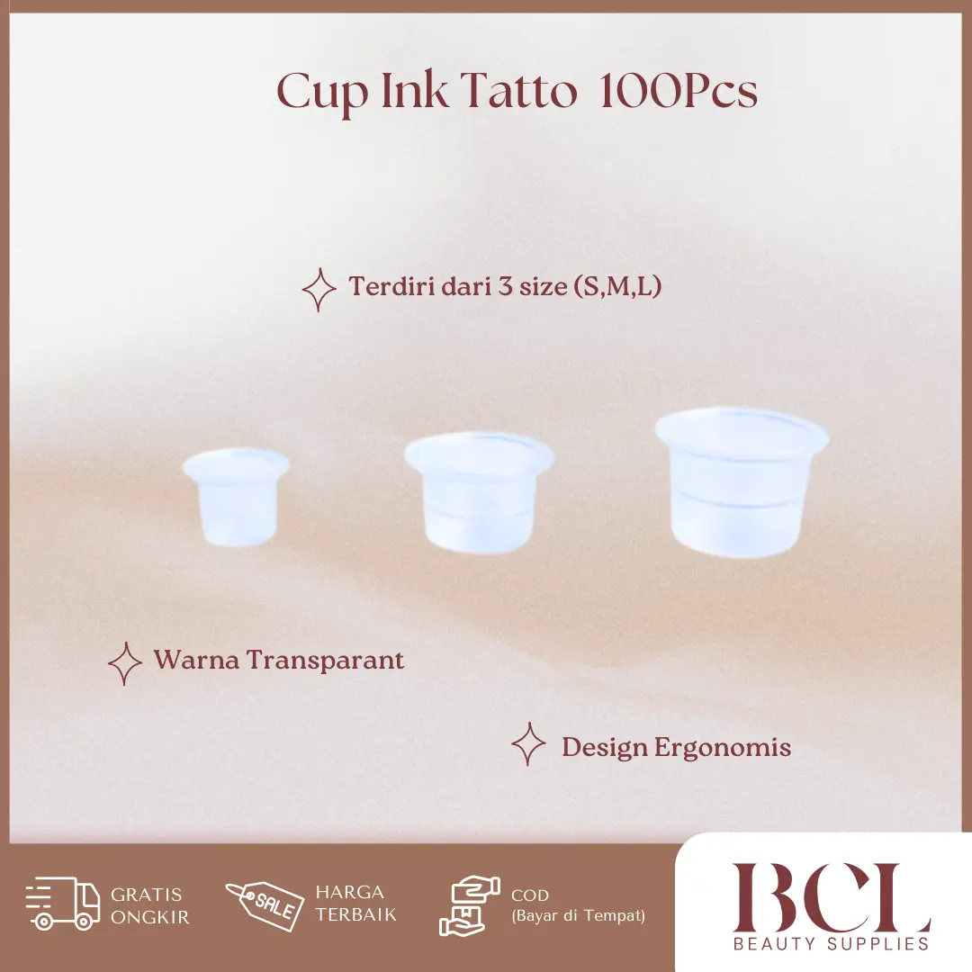 Tempat Tinta | Ink Cup Pack | 20pcs dan 100pcs Temporary