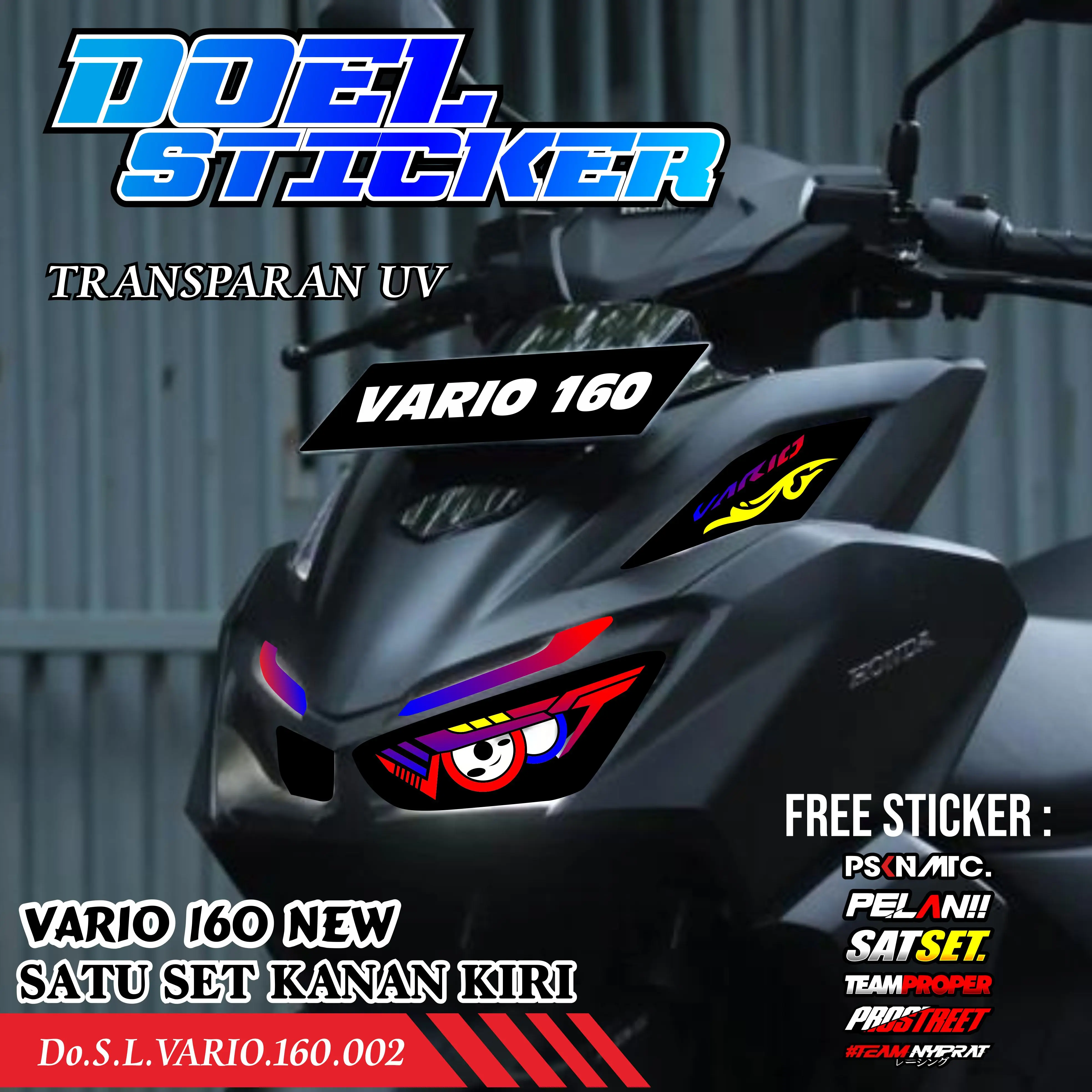 Sticker Variasi Lampu Alis Motor VARIO 160 NEW JA STICKER 002