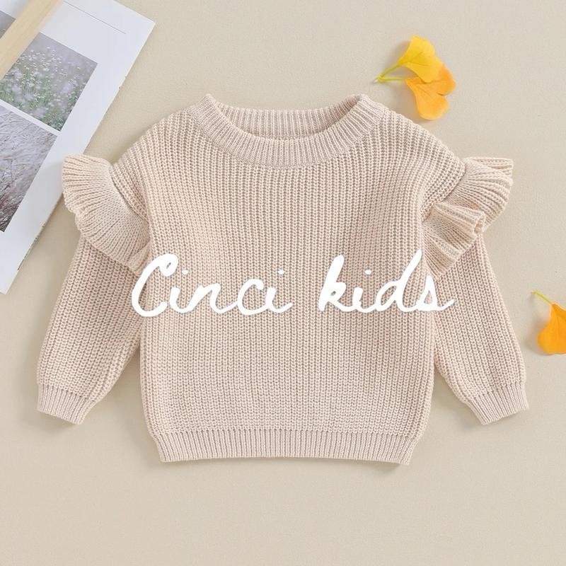 ATASAN ANAK KOREA MODEL RUFFLE CASUAL BAJU RAJUT ANAK PREMIUM 8