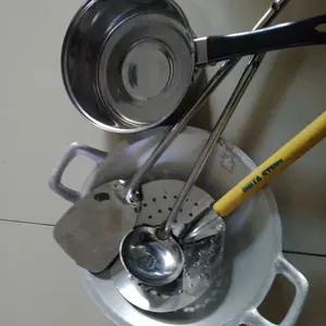 Paket Hemat 5 Produk Wajan Kecil, Panci Indomie, Serok, Sutil Stainless, Diameter 22cm - Kitchenware Kuah