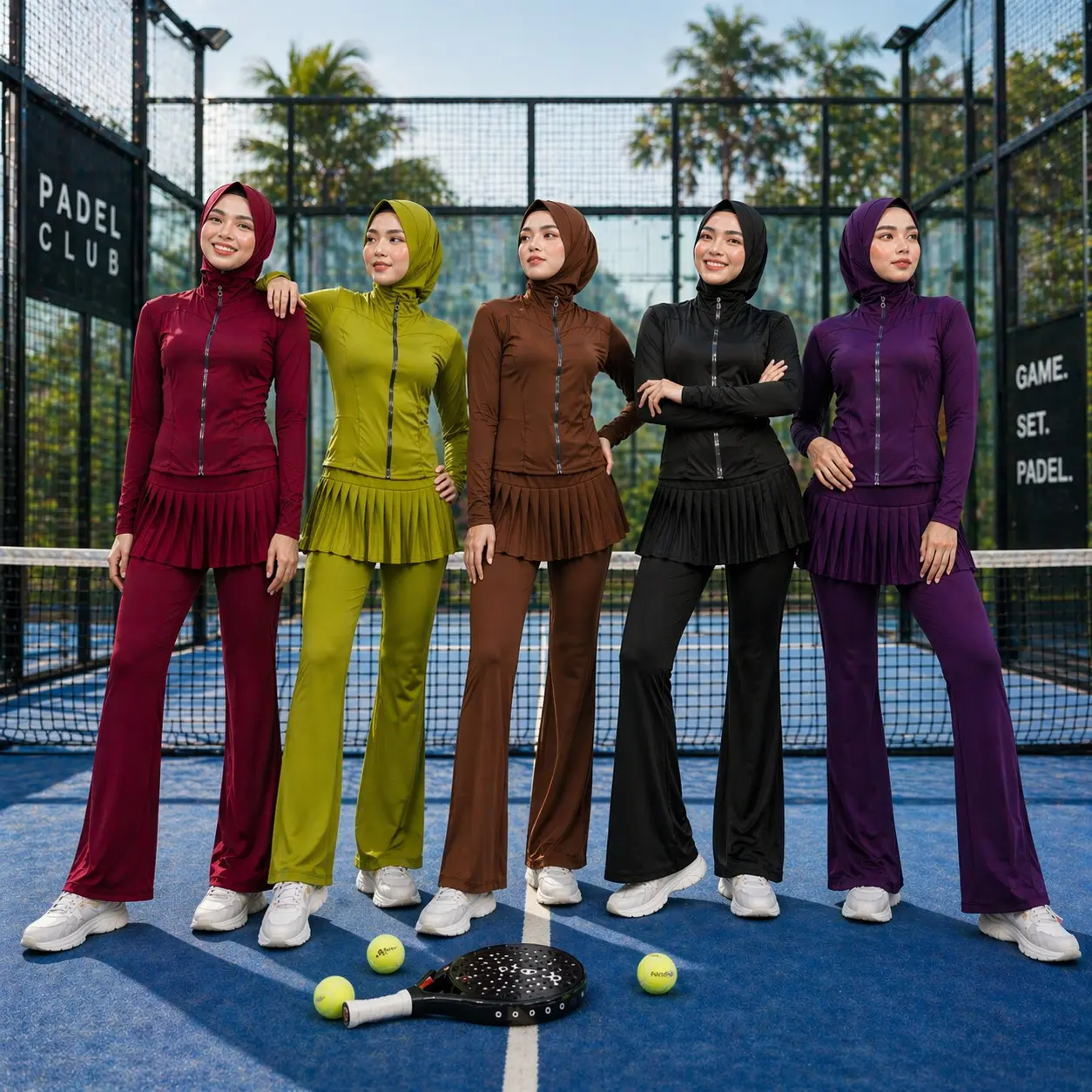 NANO SPORT - AIRA ONESET / Baju senam muslim wanita / Baju olahraga wanita