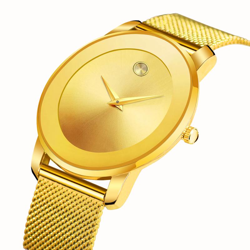 WWOOR- Women  Watch Đồng Hồ Thương Hiệu Hàng Đầu Cho Nữ, Siêu Mỏng, Chính Xác, Dây Lưới Thép, Đơn Giản, Không Thấm Nước Đeo Tay , 8889L