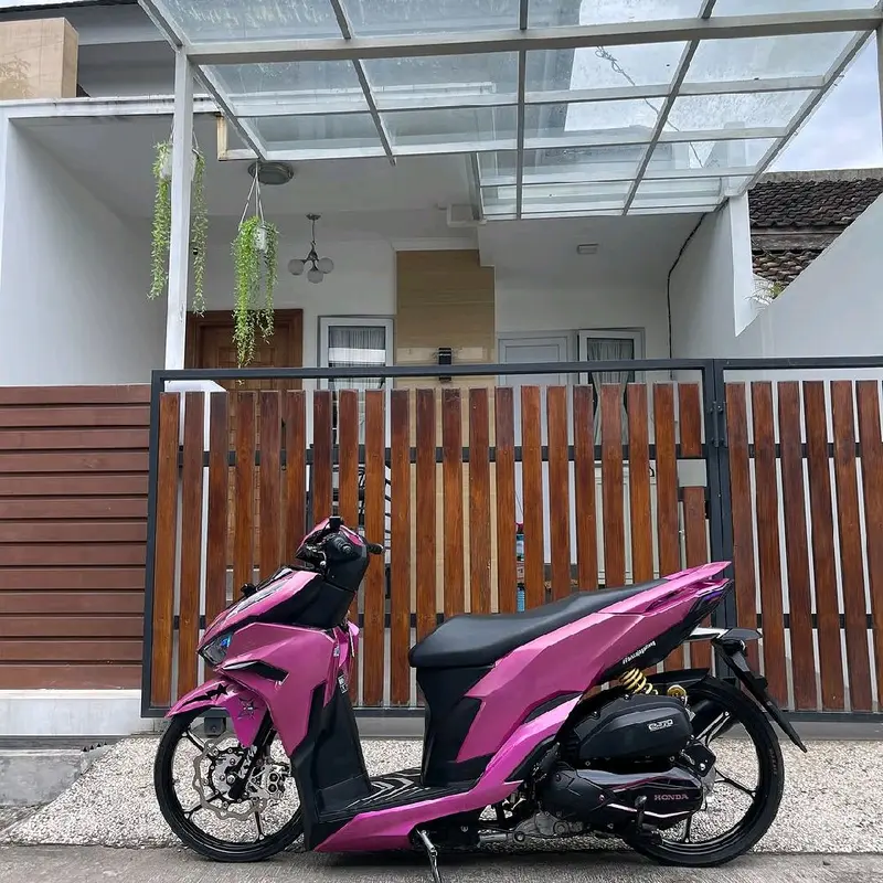 Stiker Skotlet Metalik Candy Premium Rose Pink untuk Variasi Motor Motorcycle 5