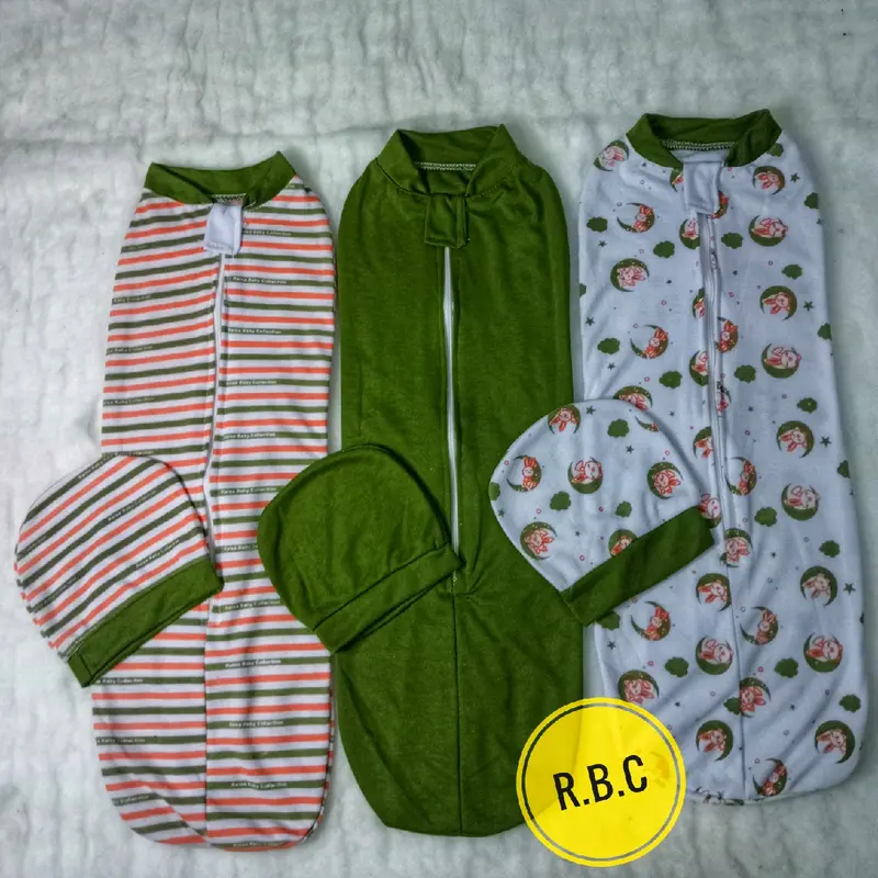 3pcs bedong instan bisa COD seri oliv Bebas BPA Karakter dapat dicuci dengan mesin zoo kuning bayi 3