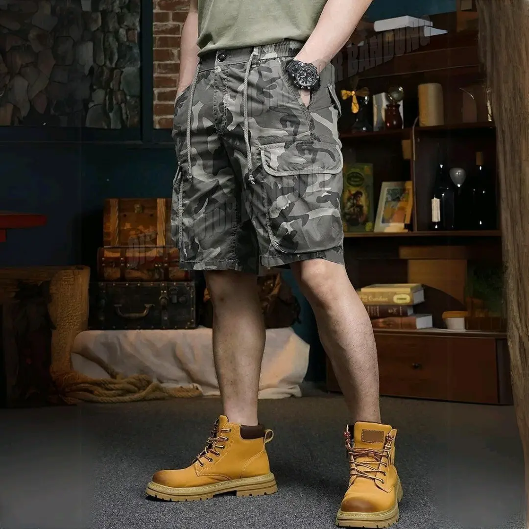 SHORT PANT'S CARGGO COMBAT CAMOUFLAGE Z'HANG CELANA CARGGO PENDEK UNISEX OUTFITE CELANA KEREN Boxer Pria Cargo Cowok Dewasa