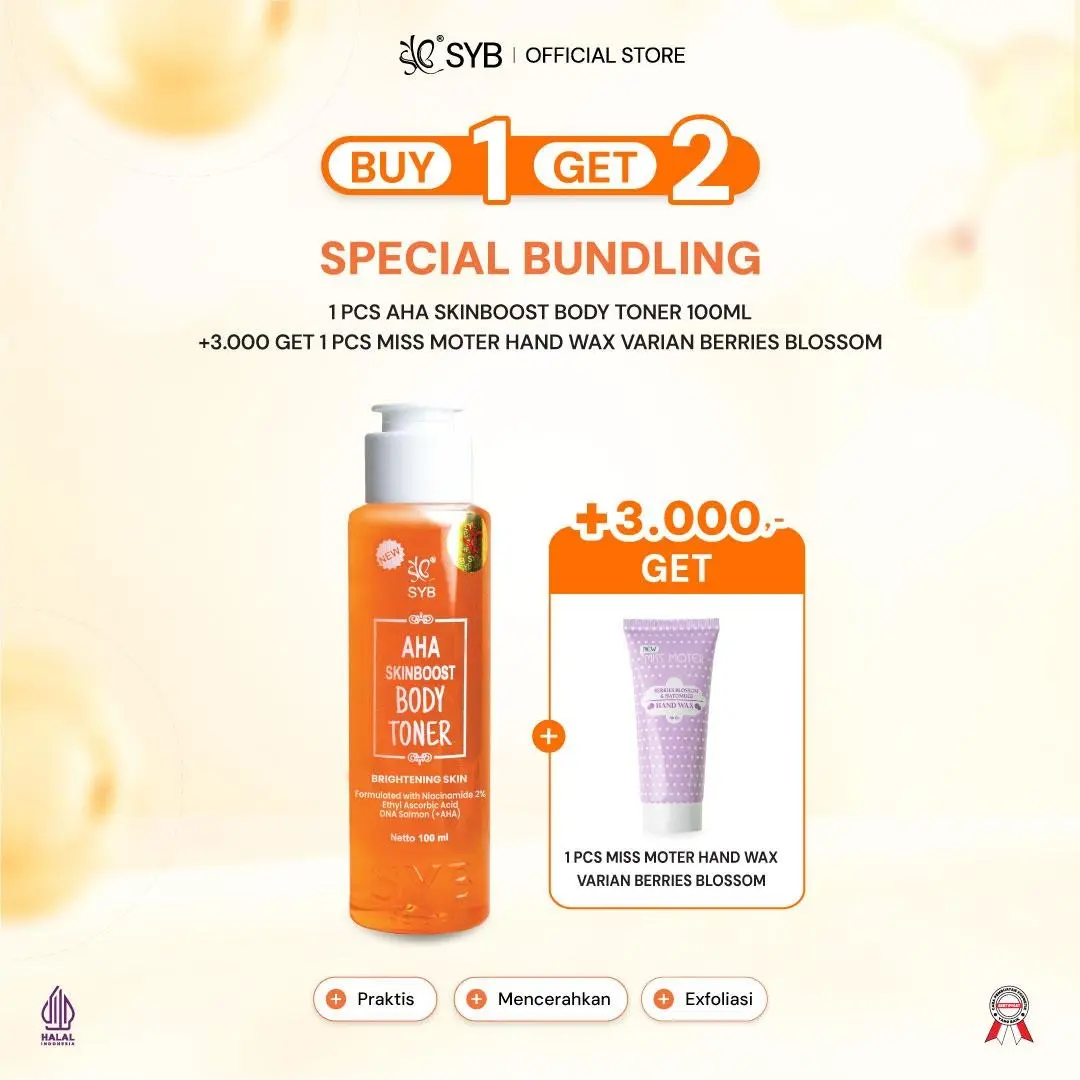 1pc AHA Toner 100ml +3K GET MISSMOTERBERRIES(HAND)