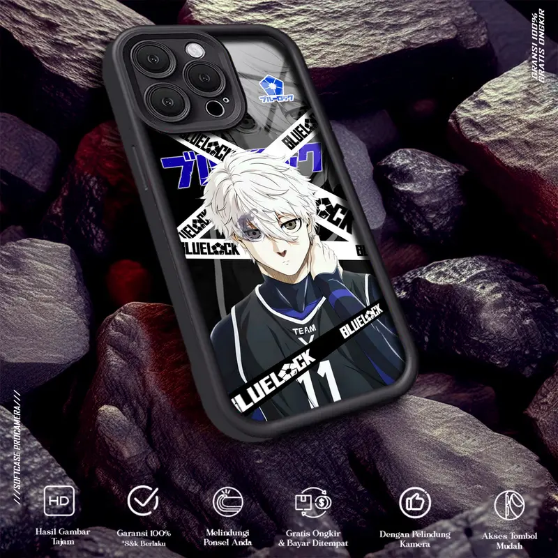 CASE ANIME BLUE LOOK FOR ALL TYPE CASE HP GLOSSY HARDCASE SOFTCASE HAPE VICTORY CASE 3