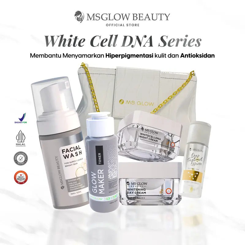 [6.6 SALE] FREE DTE Mini 30ML Hadiah Terbatas/Hari] MS GLOW - PAKET WAJAH Facial Mencerahkan Kusam Memudarkan flex 5