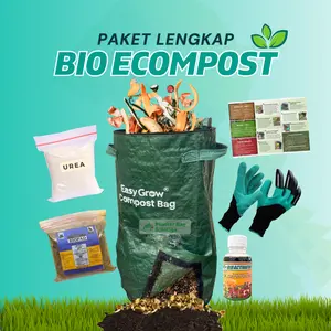 Bio Ecompost 80 Liter Paket Komposter Lengkap Tas Pengurai Sampah Rumah Tangga Compost Bag Kompos