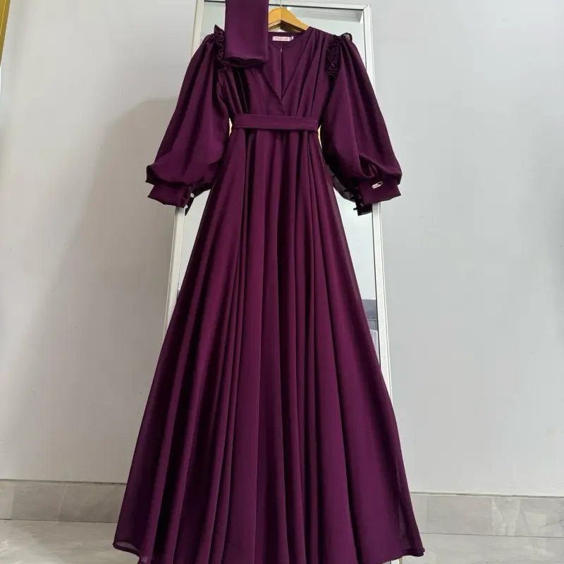 Anisha gamis lebaran set hijab by daily ukhti boutique 0
