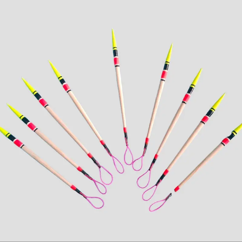 Plampung Pancing Jarum Ukuran 8 Cm Isi 5 Pcs Kumbul Kayu Kukumbul Motif 3