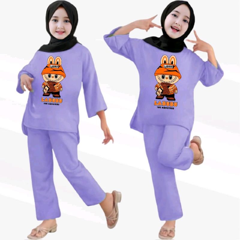 STELAN ANAK PEREMPUAN BABYTERI USIA 2-12THUN LABUBU 1