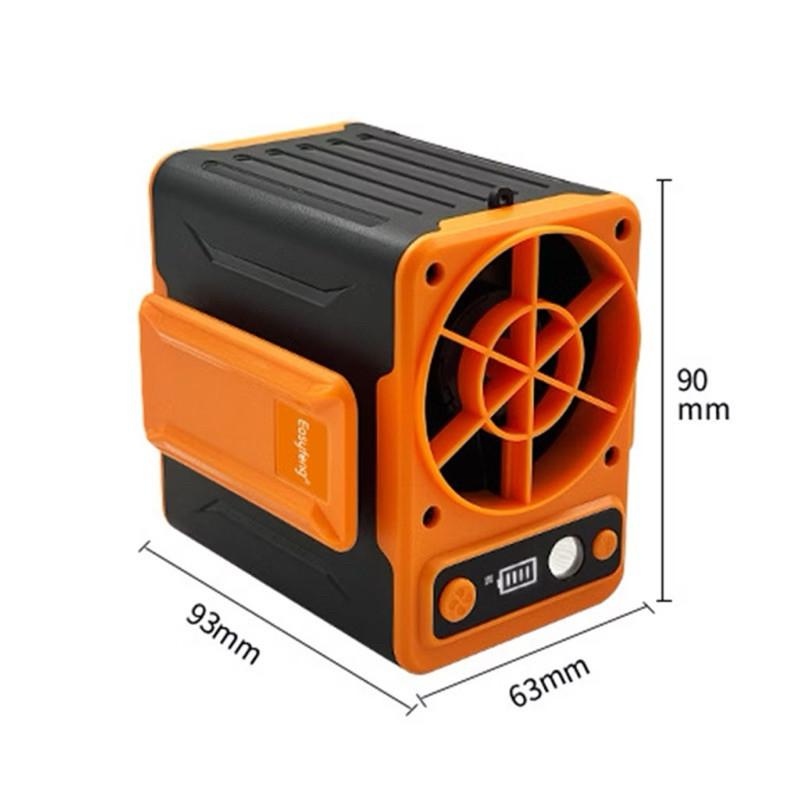 Quạt Đeo Thắt Lưng Mini F13, Quạt Mini Công Suất Lớn 10000mAh, Quạt Làm Mát Lưng Tích Hợp Sạc Dự Phòng 10000mAh, Quạt Kẹp Thắt Lưng Áo Điều Hòa, Quạt Kiêm Sạc Dự Phòng Tích Điện, 4 Mức Gió, Có Đèn, Quạt Mini Cầm Tay USB Kiểu Kẹp 2