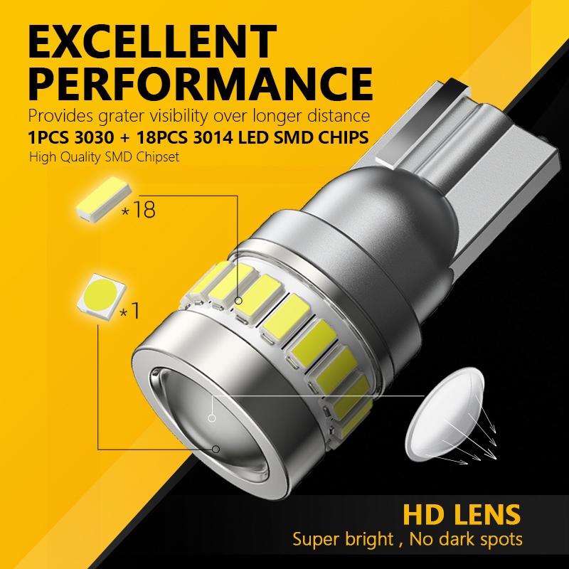 Bóng đèn LED TUFFOO-T10 / W5W cho đèn đỗ xe ô tô, đèn nội thất, đèn vòm, đèn biển số, Xanh Lá vôi, trắng, hổ phách, vàng, đỏ, băng, Xanh Biển , vàng chanh, DC 12V 2