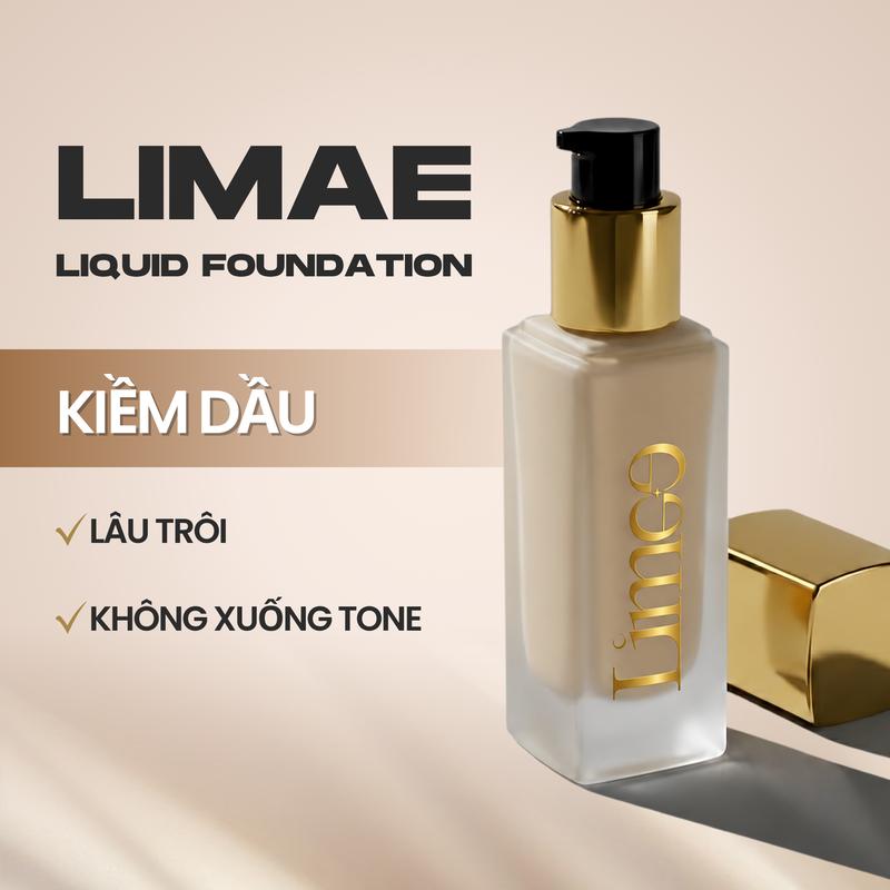 Kem nền kiềm dầu Limae Liquid Foudation 30ml độ che phủ cao, lớp nền bền đẹp,…