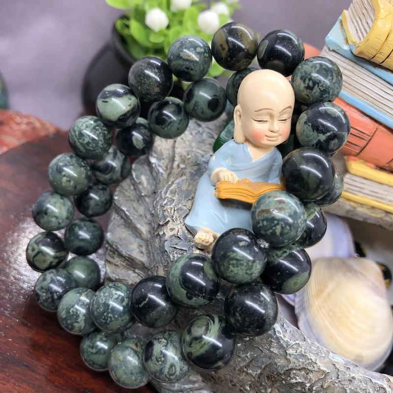 Product Introduction of Rhyolite Green Kambaba Beads Natural Stone Bracelet for Women and Men Gift 15