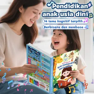 Dotbook Kognisi Bilingual Bahasa Indonesia dan Inggris 14 Tema Buku Audio Ensiklopedia Pendidikan Kognitif Dini Alat Pencerahan Teka-teki Pendidikan Anak Usia Dini Pembantu yang Baik untuk Belajar Bahasa Cocok untuk Bayi Usia 3-10 Tahun