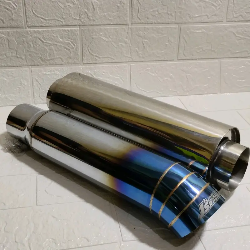 KNALPOT MOBIL STAINLESS  TELFIP/CUMI DARAT+RESONATOR SUARA GAHAR UNTUK MOBIL SOLAR/DIESEL 2