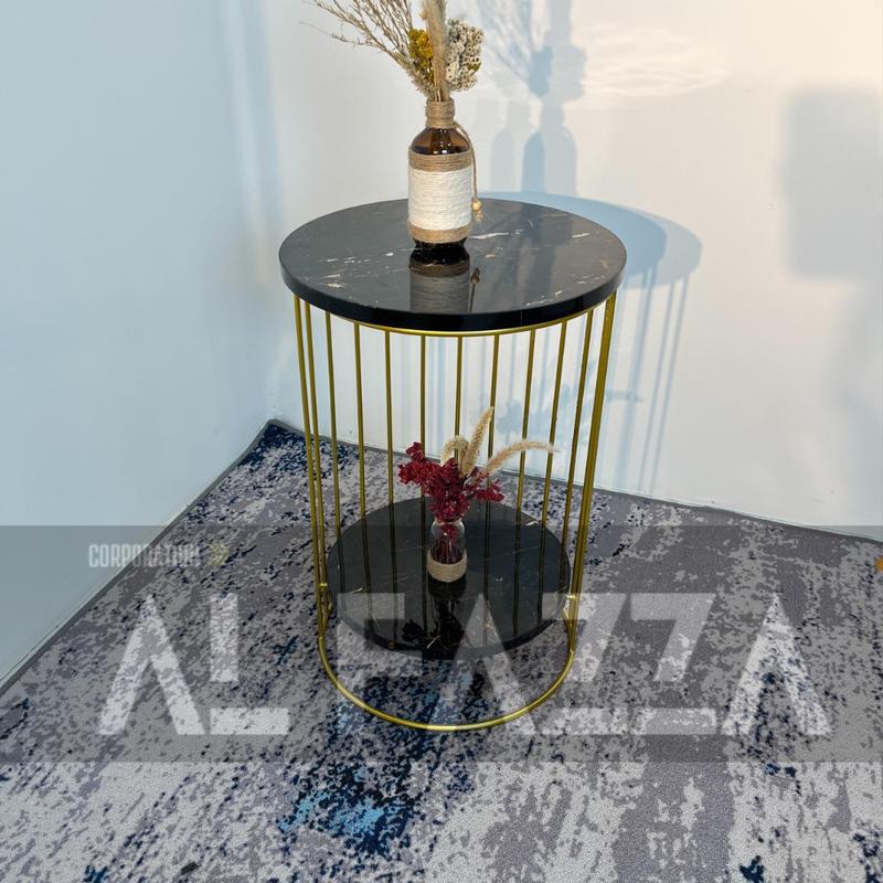 Product Introduction of Coffee table CASSANOVA rangka Besi motif Marmer Aesthetic Diameter 40 Tinggi 60cm Furniture Blockboard 18mm 6