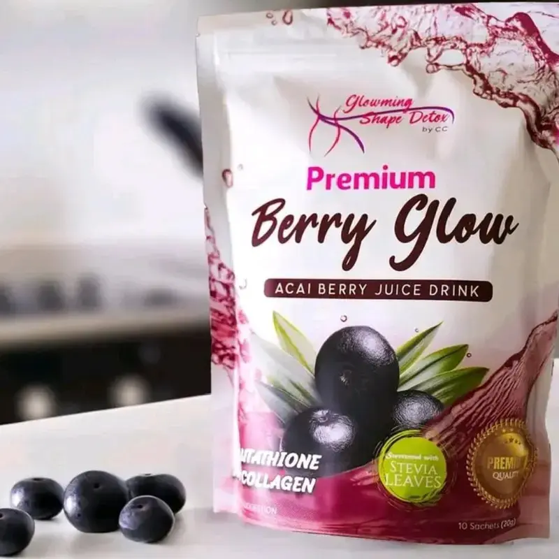 Glowming Premium Berry Glow Acai Berry Juice Drink with Glutathione &  Collagen 10 x 20g Sachets Organic GMO Free Gluten Free Antioxidant Rich for  Health-Conscious Individuals - Healthcare, Dietary - TikTok Shop Philippines