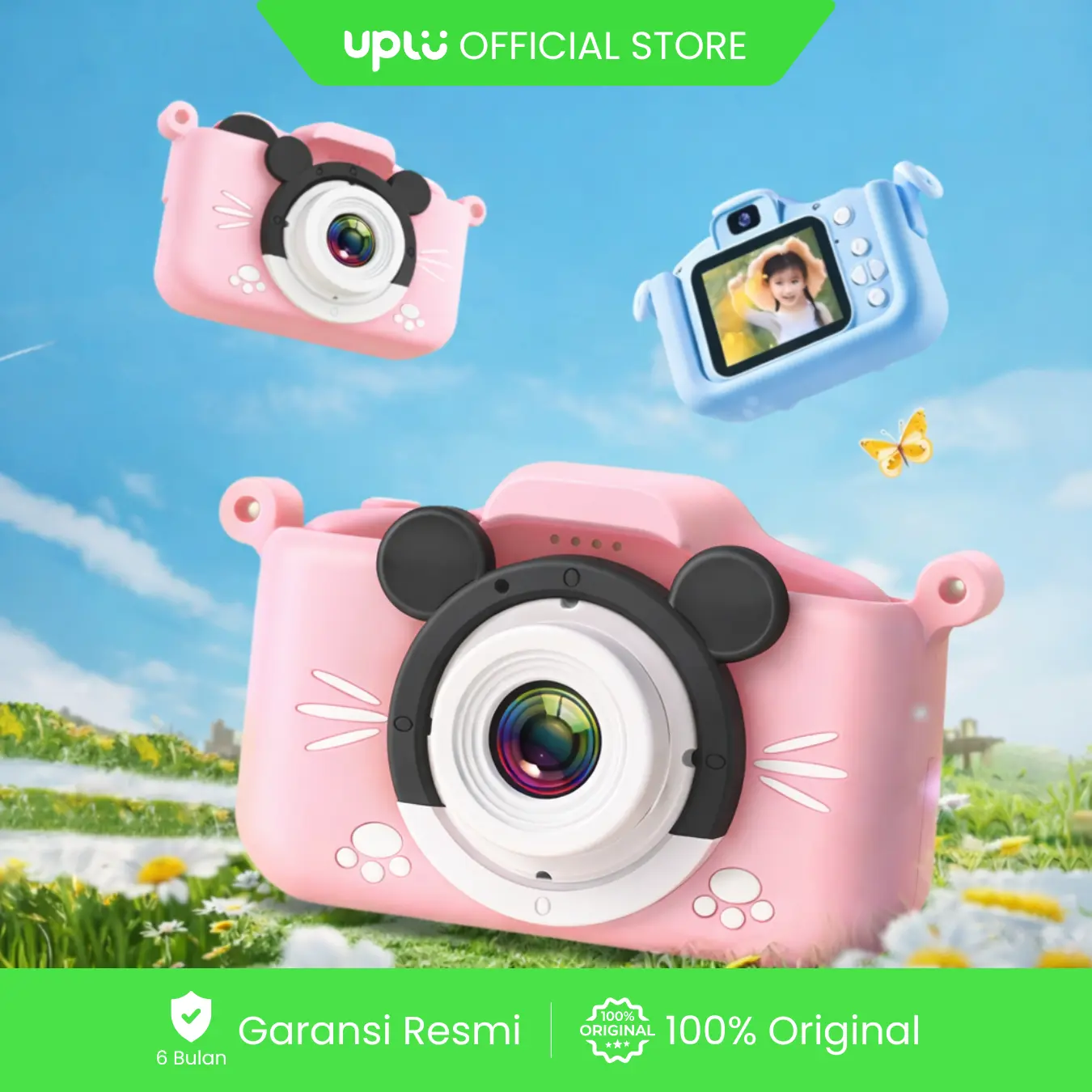 [BAANGCADEL] UPLU Kamera Anak Mini Digital Camera Foto Video 3 Megapixel 1080p with Game Effect Frame