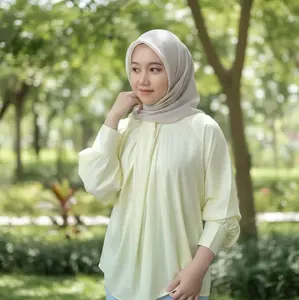 RUPA - Amena Blouse Atasan Wanita Terbaru Bahan Rayon Premium Lengan Panjang Casual Model Terbaru Nyaman & Elegan
