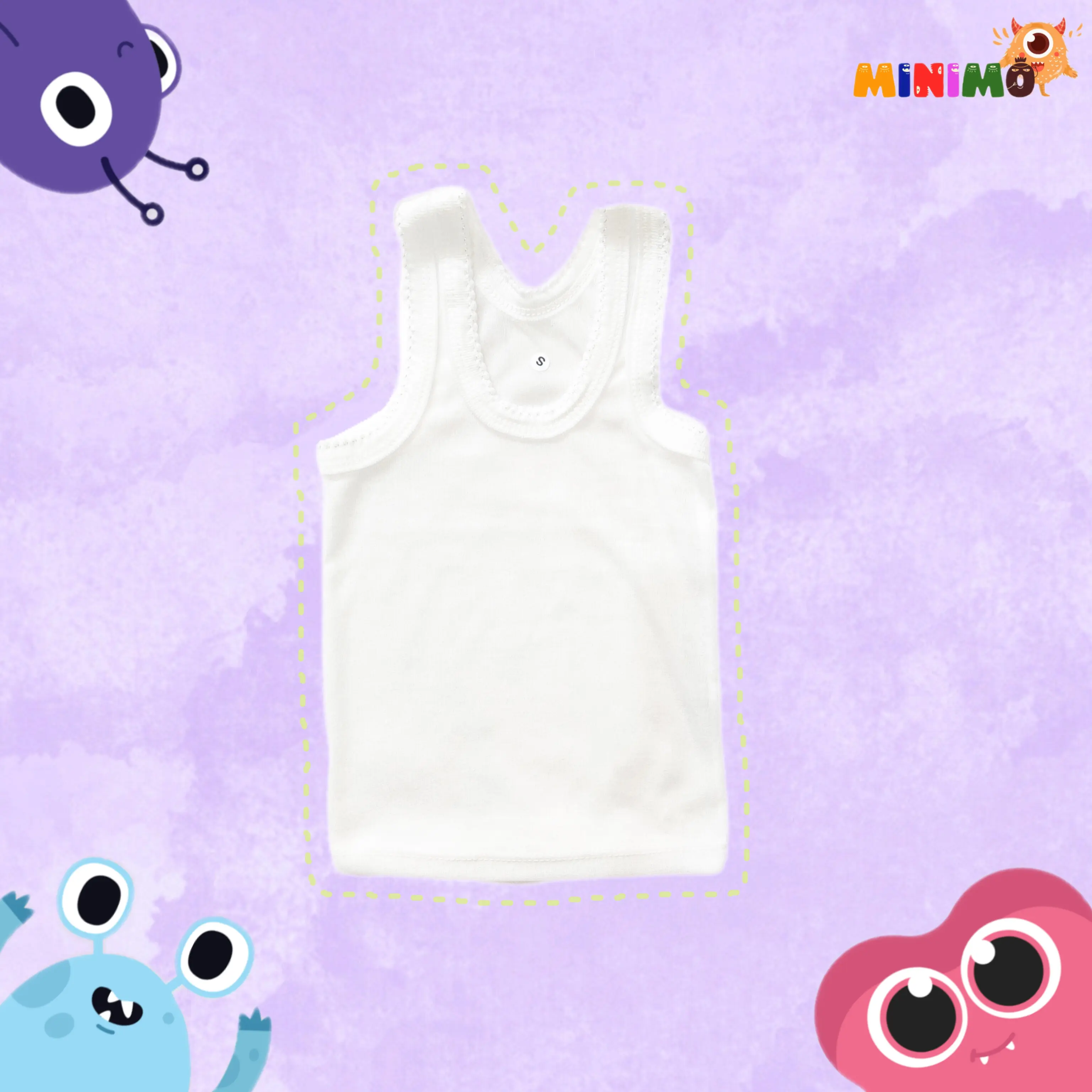 Kaos Dalam Bayi | Kaos Dalem Anak | Singlet Bayi Ukuran S, M, L, XL