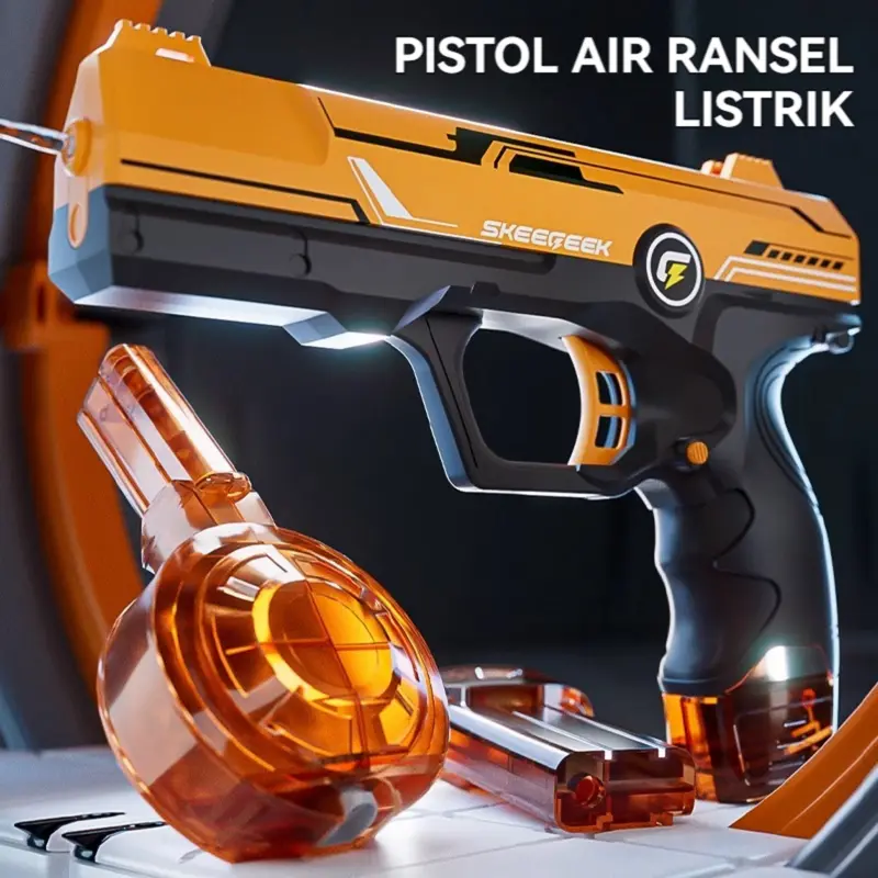 【COD】COOLFOX TOYS Mainan Penyiram Listrik Terus Menerus Anak-anak Glock Water Sepenuhnya Otomatis 1