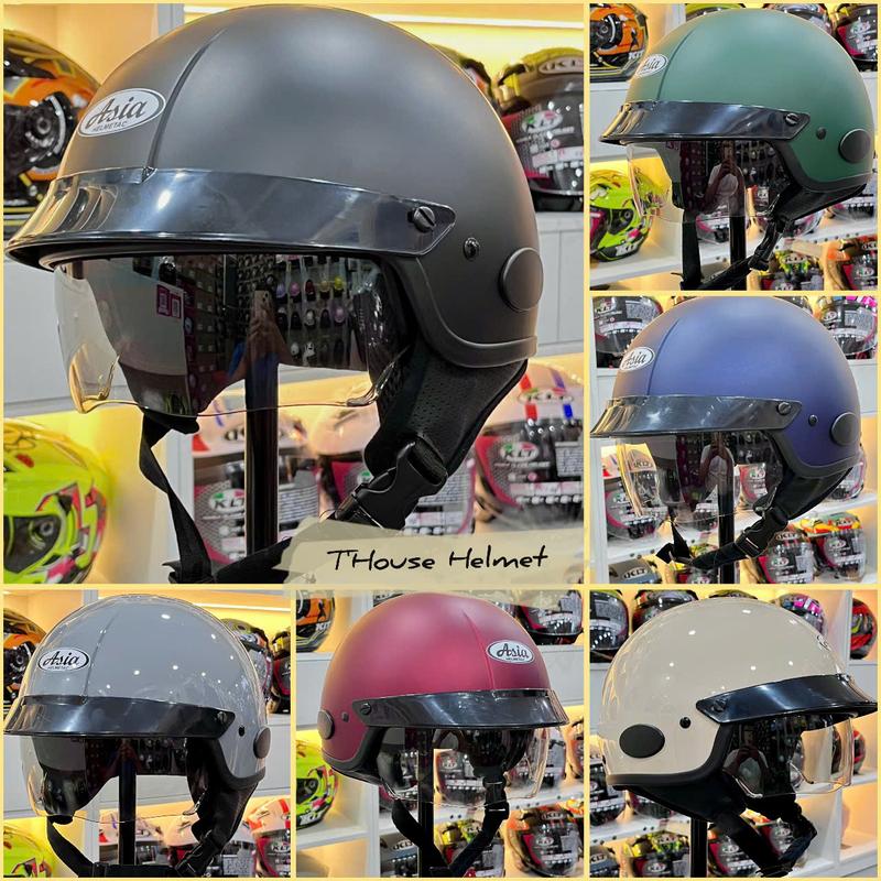 Nón Bảo Hiểm 1/2 - Kính Âm- Asia MT139 Đủ Màu Lưa Chọn Tiện Lợi Helmet Nón Bảo Hiểm