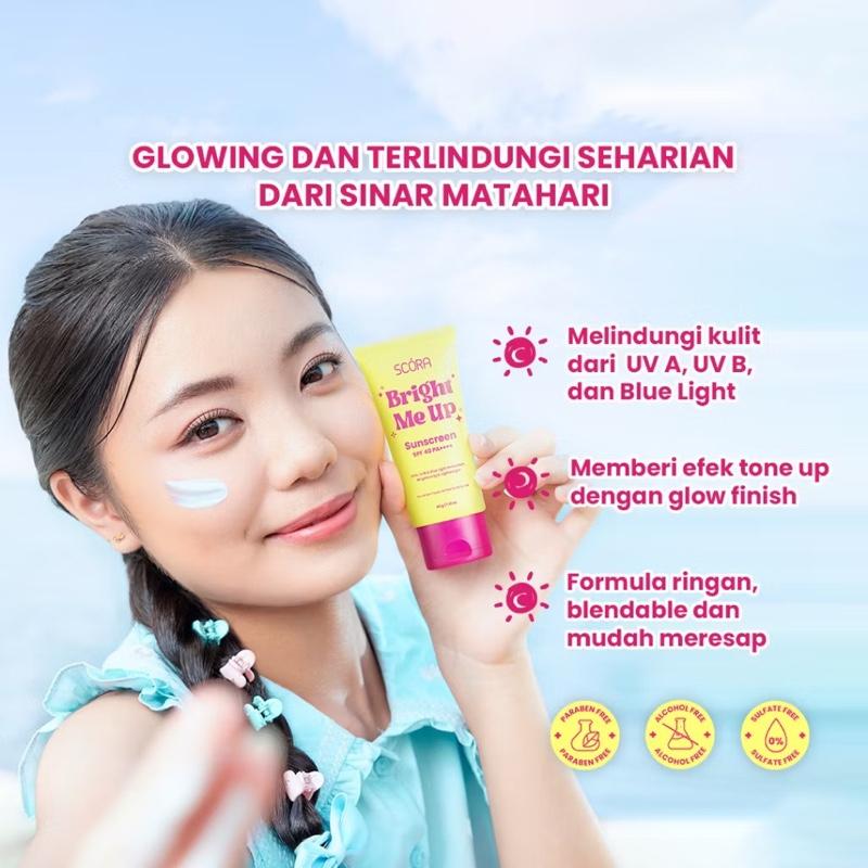 ￼Scora Bright Me Up Sunscreen SPF 40 PA++++ 40gr
