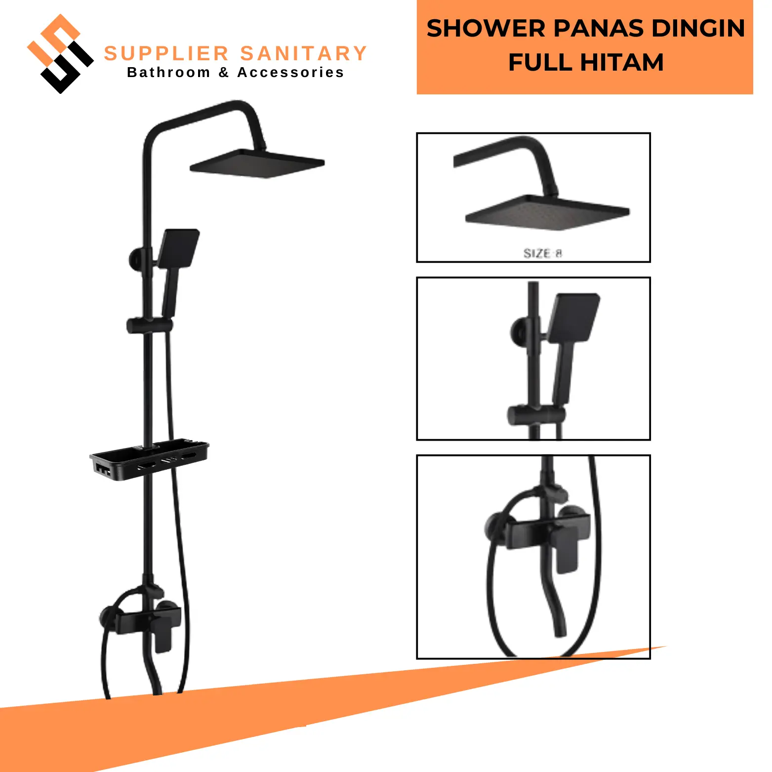 SHOWER TIANG PANAS DINGIN/SHOWER COLUMN SET/SHOWER MANDI Air Kotak