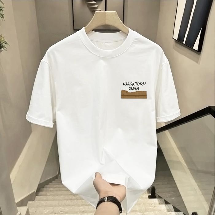 Áo Thun, Thời Trang Trẻ Trung, Chất Liệu Cotton Nguyên Chất, Cỡ Lớn, Thiết Kế Nguyên Bản Cá Tính, Cùng Phong Cách Cho Nam Và Nữ, Thoải Mái, Bền, Thoáng Khí, Tươi Mới, Có Cỡ M-4XL Menswear Unisex Cổ Tròn 3