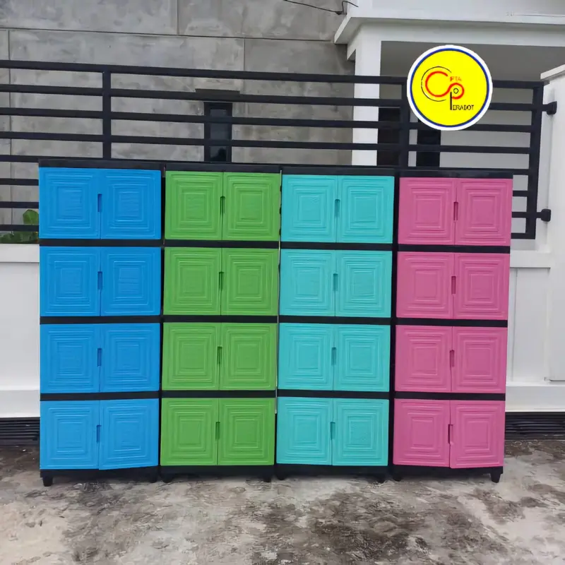 Lemari Plastik Baju Pakaian 4 susun 3 Susub Avio Furniture Minimalis 0