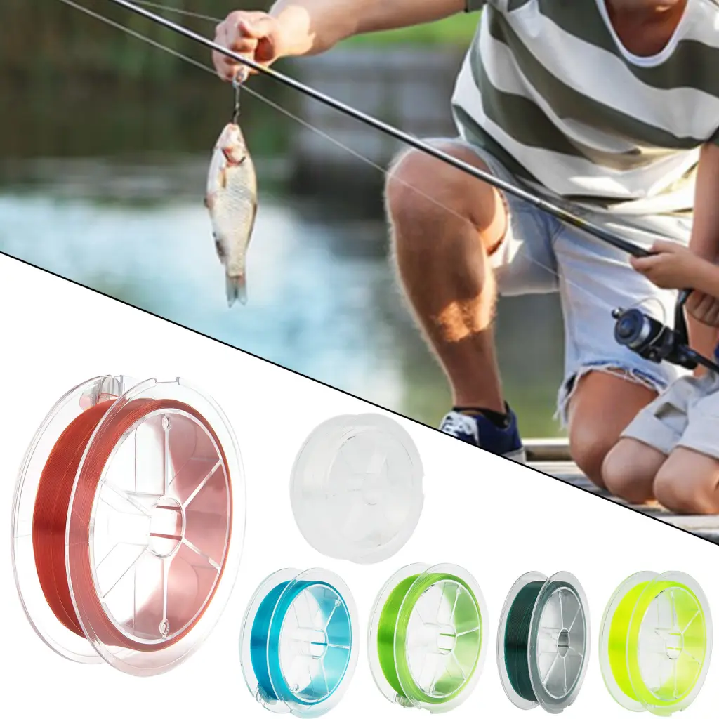 Peoincin Seamless Weaving Fishing Line Long-distance Casting Line 100m Nylon Fishing Line Abrasion Resistant Heavy Duty Braided Cord for Freshwater Fishing Outdoor Accessories