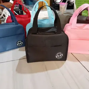 Tas Bekal Lunch Bag, Tas Bekal dengan Saku Depan, Tas Bekal Anak TANPA ALUMUNIUM FOIL