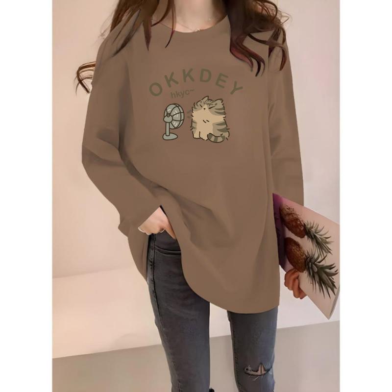 Kaos Oversize Wanita Lengan Panjang/ Kaos Distro WANITA// Kaos Streetwear Oversize / Baju Kaos Distro / Kaos / Wanita / COD/TERSEDIA 3 ukuran 8