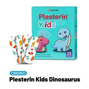 Plester Anak Plesterin Kids Dinosaurus OneMed Box Isi 25 Pcs