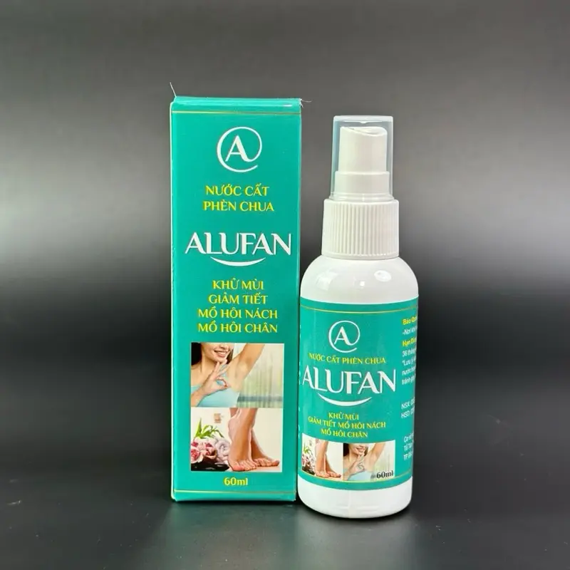 Ba (3) Lọ Nước Cất Phèn Chua ALUFAN 60ml Khử Hôi Nách Hôi Chân. 4