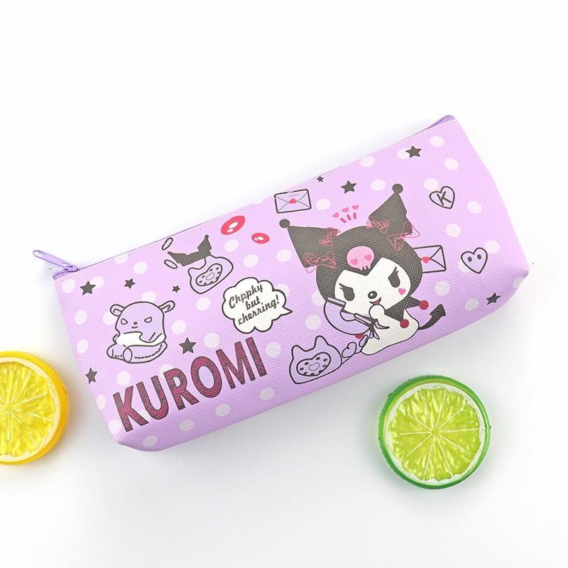 Product Introduction of Cartoon pencil case PU single-layer stationery bag student stationery 7