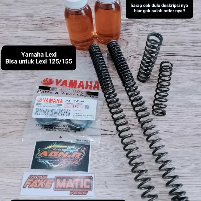 LOWERING KIT DOWNSIZE NMAX-PCX-ADV-AEROX OLD-NEW AEROX-AEROX ALPHA-AEROX TURBO-PENURUN SHOCK DEPAN (PAKET PER SULING+PER SHOCK+OLI REBOUND DOWNSIZE) 4